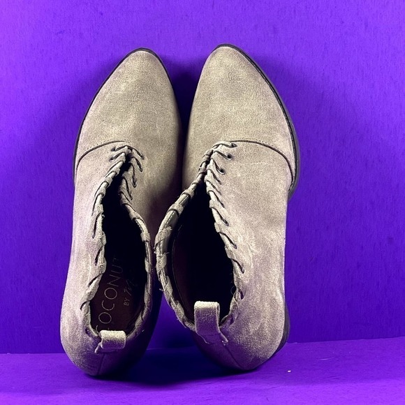 Coconuts by Matisse Women's Gray Suede Bamba Ankle Booties Shoe Size 6.5 - Picture 5 of 9